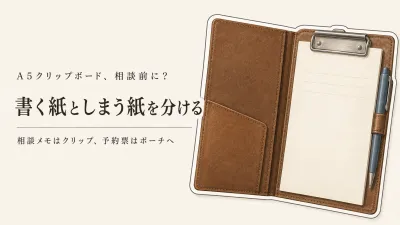 楽天のレビュー数を確認しながらA5クリップボードと書類ポーチを比較｜相談メモと予約票を持ち出しやすい選び方