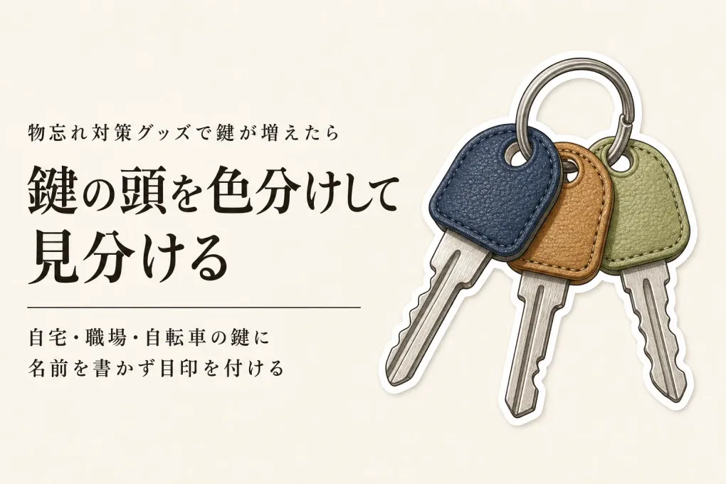 キーカバーで色分け？カラーキーリング？春の新生活に自宅・職場・自転車の鍵を見分ける選び方